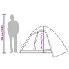 vidaXL Namiot turystyczny, 4-os., kopułowy, oliwkowy, wodoszczelny