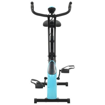 vidaXL Magnetyczny rower X-bike z pomiarem tętna, czarno-niebieski