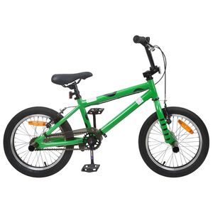 vidaXL BMX 16 Cali dla dzieci w wieku 5-8 lat zielony