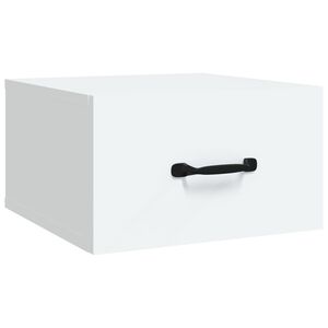 vidaXL Wisząca szafka nocna, biała, 35x35x20 cm
