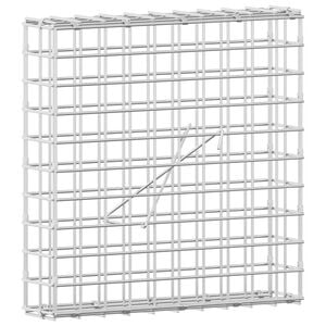 vidaXL Gabion z drutu 5 mm i siatką 5x5 cm 50x10x50 cm Stal ocynkowana