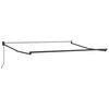 vidaXL Markiza zwijana Jasnoszary 350 x 250 cm Poliester i aluminium