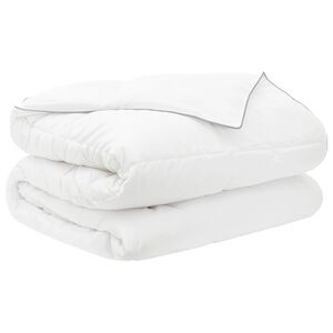 vidaXL Letni Kołdra 200 x 220 cm Lato 150 gsm Wł&oacute;kno bambusowe Biały