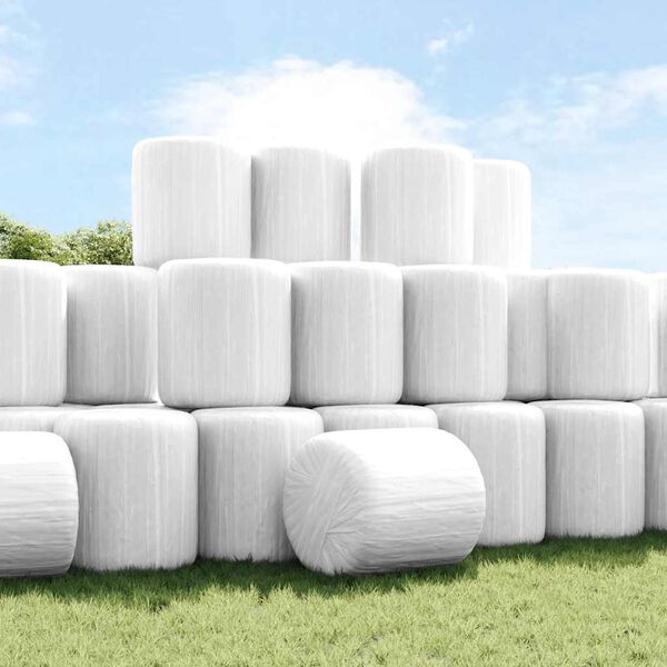 vidaXL Folia stretch rolnicza biała 25 µm 50 cm x 1800 m