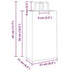 vidaXL Torby papierowe 250 szt. z uchwytami Brązowe 21x11x36 cm