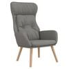 vidaXL Fotel wypoczynkowy, jasnoszary, obity tkaniną