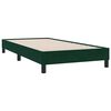 vidaXL Ł&oacute;żko typu Box Spring bez materaca Ciemnozielone 100x210 cm