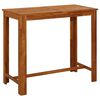 vidaXL Stolik barowy z litego drewna akacjowego, 120 x 60 x 105 cm