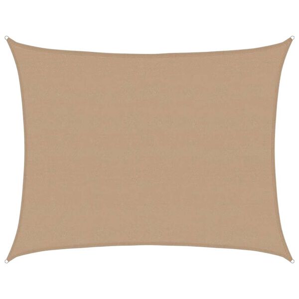 vidaXL Żagiel przeciwsłoneczny, 160 g/m&sup2;, taupe, 6x7 m, HDPE