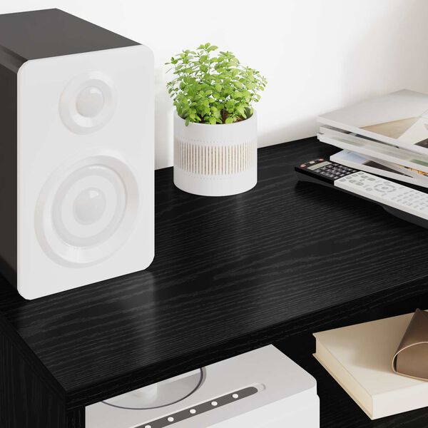 vidaXL Szafka pod telewizor Czarny Dąb 60 x 35 x 40 cm