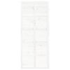 vidaXL Drzwi przesuwne, białe, 90x1,8x214 cm, lite drewno sosnowe