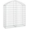 vidaXL Łukowaty kosz gabionowy 100x30x100/120 cm, galwanizowane żelazo