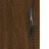 vidaXL Witrynka, brązowy dąb, 69,5x34x180 cm, materiał drewnopochodny