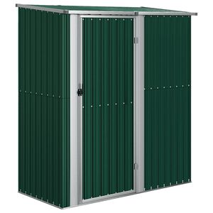 vidaXL Szopa ogrodowa zielona 180,5x97x209,5 cm ocynkowana stal