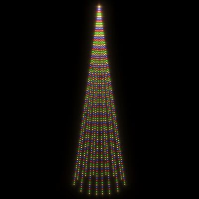 vidaXL Choinka do montażu na maszcie, 1134 kolorowych LED, 800 cm