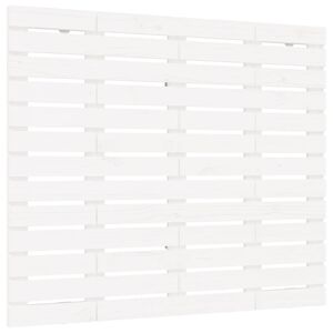 vidaXL Wezgłowie ł&oacute;żka, białe, 106x3x91,5 cm, lite drewno sosnowe