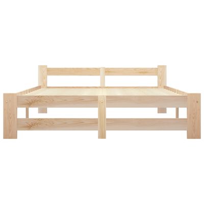 vidaXL Rama łóżka, lite drewno sosnowe, 180 x 200 cm