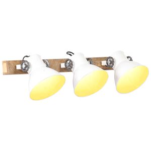 vidaXL Industrialna lampa ścienna, biała, 65x25 cm, E27
