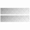 vidaXL Stopień 2 szt. 90 x 20 cm Srebrny Aluminium Prostokątny
