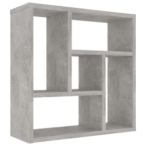 vidaXL P&oacute;łka ścienna, betonowa szarość, 45,1x16x45,1 cm
