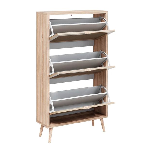 Finori Szafka na buty Bali 49A, dąb sonoma i nadruk trzciny