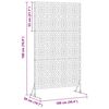 vidaXL Ekran prywatności Oliwkowy 100 x 50 x 180 cm Stal
