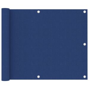 vidaXL Parawan balkonowy, niebieski, 75x300 cm, tkanina Oxford