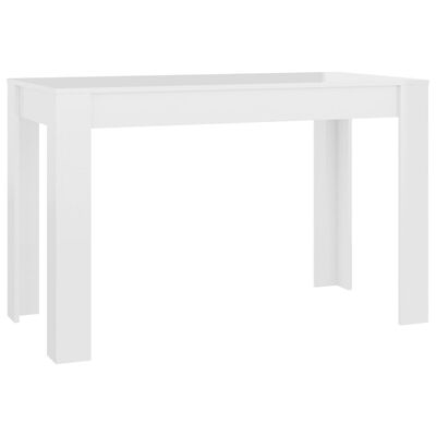 vidaXL Stół na wysoki połysk, biały, 120x60x76 cm, płyta wiórowa
