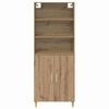 vidaXL Highboard Dąb rzemieślniczy 69,5 x 32,5 x 180 cm