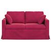 vidaXL Sofa Czerwone wino
