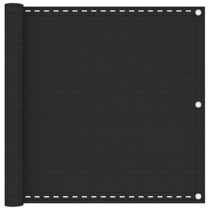 vidaXL Parawan balkonowy, antracytowy, 90x300 cm, HDPE