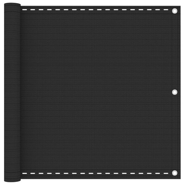 vidaXL Parawan balkonowy, antracytowy, 90x300 cm, HDPE