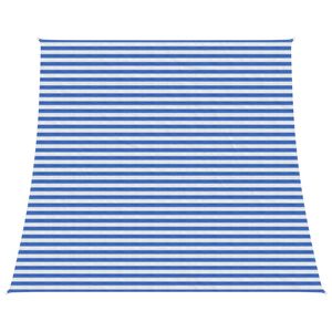 vidaXL Żagiel przeciwsłoneczny Niebieski i biały 4 / 5 x 4 m HDPE
