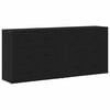 vidaXL Bufet Czarny Dąb 160 x 33 x 70 cm Drewno inżynieryjne