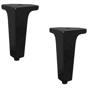 vidaXL N&oacute;żki meblowe 2 pcs Czarny 54,1 x 54,1 x 100 mm Żelazo