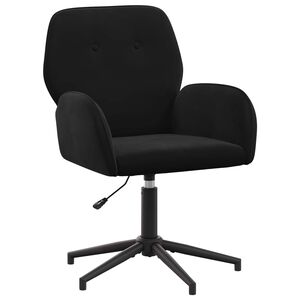 vidaXL Obrotowe krzesło biurowe 54 x 55 x 90 cm Czarny Welur
