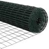 vidaXL Ogrodzenie z słupkiem Zielony 1,2 x 10 m Stal i PVC