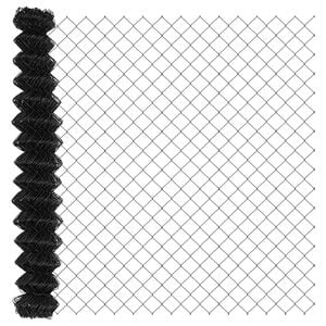 vidaXL Ogrodzenie łańcuchowe 25 x 1,6 m Stal Szary