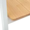 vidaXL Krzesła jadalne 2 pcs Biały 54 x 57 x 73 cm Lite drewno gumowe