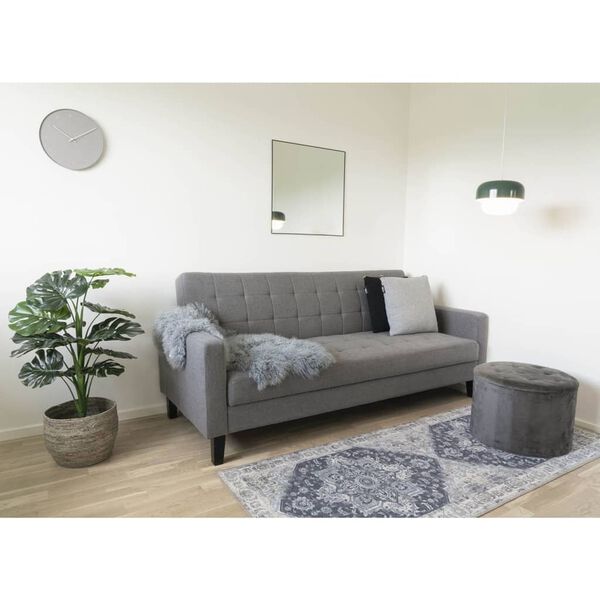 House Nordic Puf Arya ze schowkiem, ciemnoszary