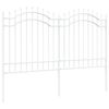 vidaXL Ogrodzenie Ogrodowe WOERDEN 240 x 165 cm Biały