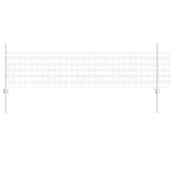 vidaXL Ogrodzenie z słupkiem Srebrny 0,5 x 100 m Stal