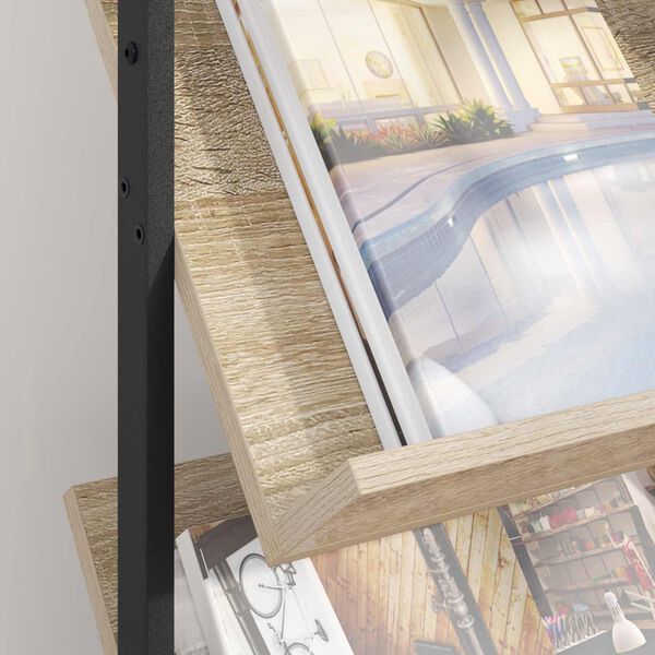 vidaXL Regał na gazety z p&oacute;łką Dąb Sonoma 68 x 40 x 123.5 cm