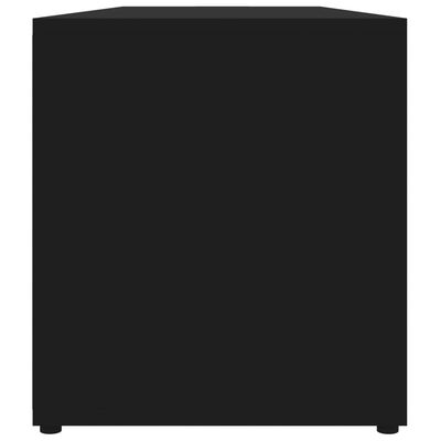 vidaXL Szafka pod TV, czarna, 120x34x37 cm, materiał drewnopochodny