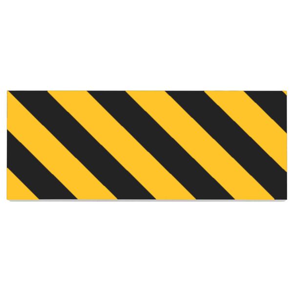 vidaXL Ochraniacze ścienne, 6 szt., ż&oacute;łto-czarne, 50x10x2 cm, EVA