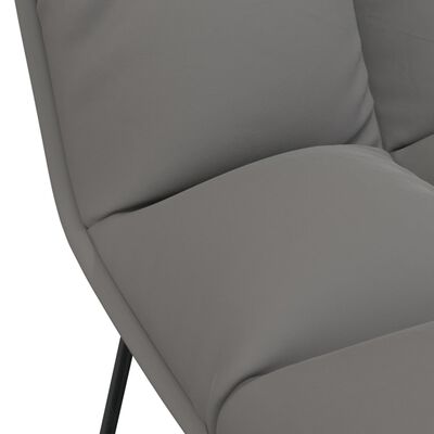 vidaXL Fotel wypoczynkowy z metalową ramą, jasnoszary, aksamitny
