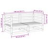 vidaXL 2-cz. zestaw wypoczynkowy do ogrodu, lite drewno daglezjowe