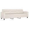 vidaXL 3-osobowa sofa z poduszkami, beżowa, 210 cm, mikrofibra