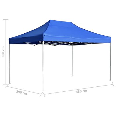 vidaXL Profesjonalny, składany namiot imprezowy, 4,5 x 3 m, niebieski