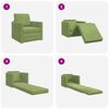 vidaXL Sofa Bed Jasnozielony 74 x 77 x 81 cm Aksamit